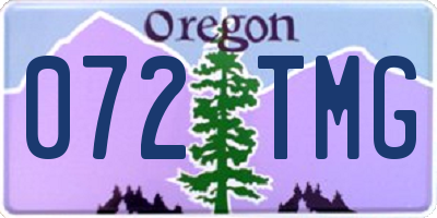 OR license plate 072TMG