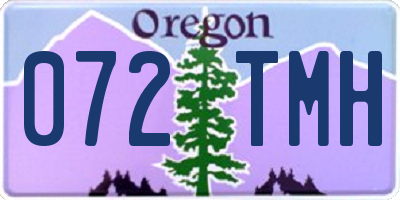 OR license plate 072TMH