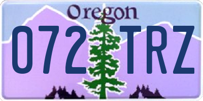 OR license plate 072TRZ