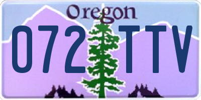 OR license plate 072TTV