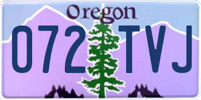 OR license plate 072TVJ