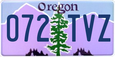 OR license plate 072TVZ