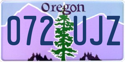 OR license plate 072UJZ
