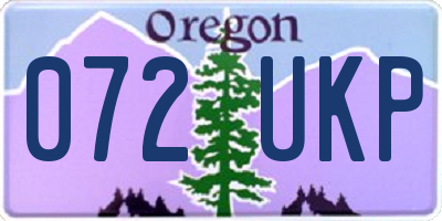 OR license plate 072UKP