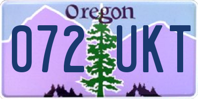 OR license plate 072UKT
