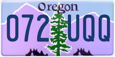 OR license plate 072UQQ