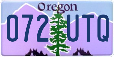 OR license plate 072UTQ
