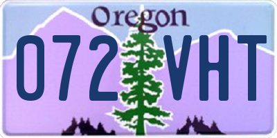 OR license plate 072VHT