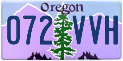 OR license plate 072VVH