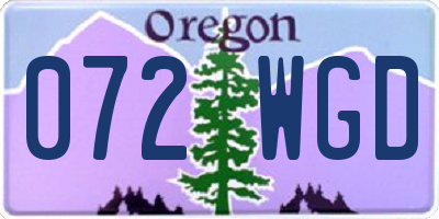 OR license plate 072WGD