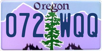 OR license plate 072WQQ