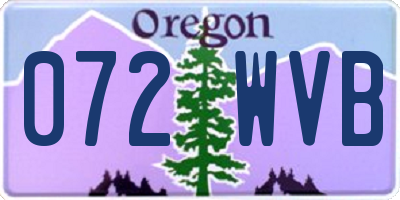 OR license plate 072WVB