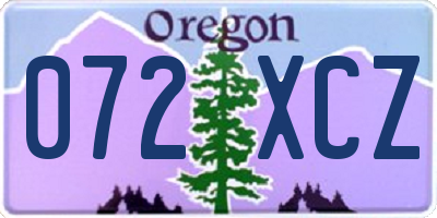 OR license plate 072XCZ