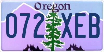 OR license plate 072XEB