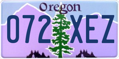 OR license plate 072XEZ