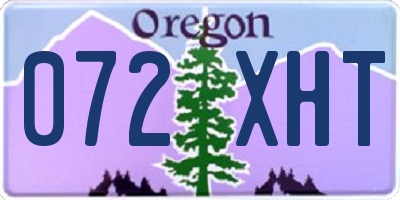 OR license plate 072XHT