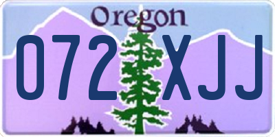 OR license plate 072XJJ