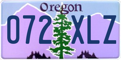 OR license plate 072XLZ