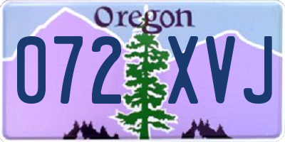 OR license plate 072XVJ