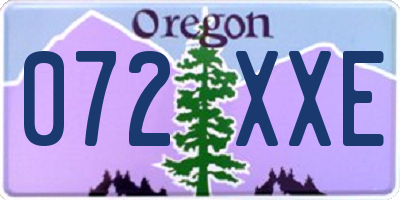 OR license plate 072XXE