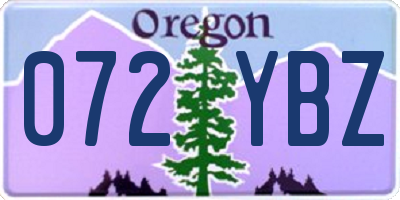 OR license plate 072YBZ