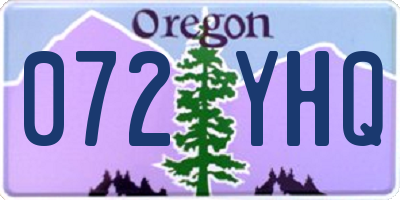 OR license plate 072YHQ