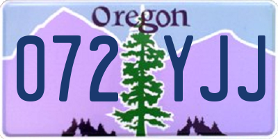OR license plate 072YJJ