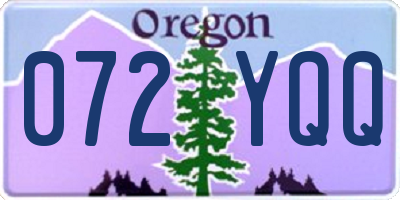 OR license plate 072YQQ