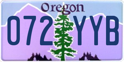 OR license plate 072YYB