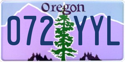 OR license plate 072YYL