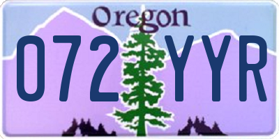 OR license plate 072YYR