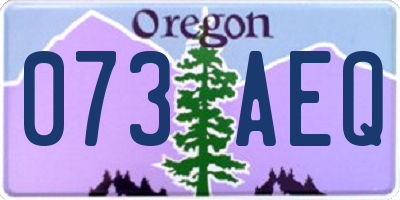 OR license plate 073AEQ