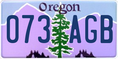 OR license plate 073AGB