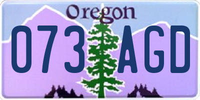 OR license plate 073AGD