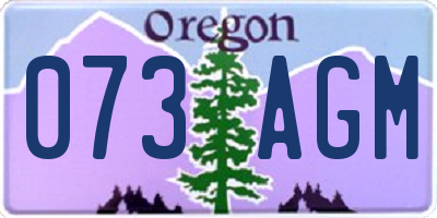 OR license plate 073AGM