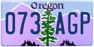OR license plate 073AGP