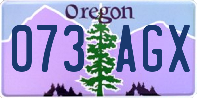 OR license plate 073AGX