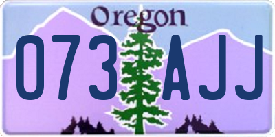 OR license plate 073AJJ