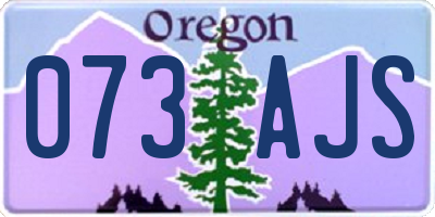 OR license plate 073AJS