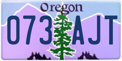 OR license plate 073AJT