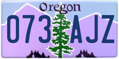 OR license plate 073AJZ