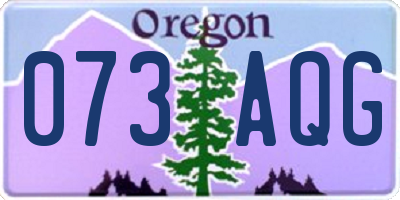 OR license plate 073AQG