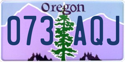 OR license plate 073AQJ