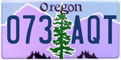 OR license plate 073AQT