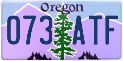 OR license plate 073ATF