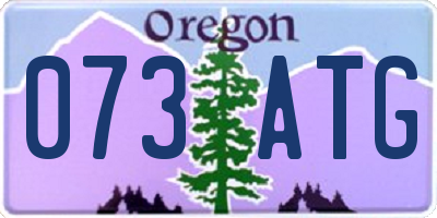 OR license plate 073ATG