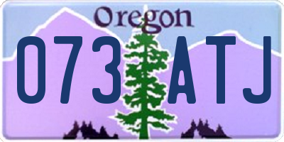 OR license plate 073ATJ
