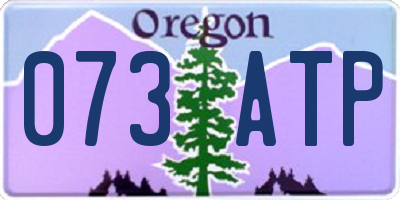 OR license plate 073ATP