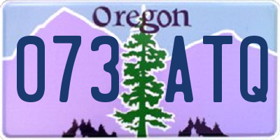 OR license plate 073ATQ