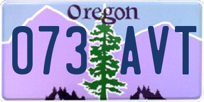 OR license plate 073AVT
